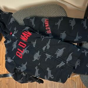 Old navy dinosaur jacket sweatpants set
